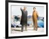 Painting of Kim Jong Il and Kim Il Sung, Pyongyang, Democratic People's Republic of Korea, N. Korea-Gavin Hellier-Framed Photographic Print