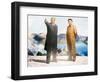 Painting of Kim Jong Il and Kim Il Sung, Pyongyang, Democratic People's Republic of Korea, N. Korea-Gavin Hellier-Framed Photographic Print