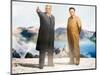 Painting of Kim Jong Il and Kim Il Sung, Pyongyang, Democratic People's Republic of Korea, N. Korea-Gavin Hellier-Mounted Photographic Print