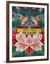 Painting of Lotus Flower, Sword of Knowledge and Sacred Text, Kopan Monastery, Kathmandu-Godong-Framed Photographic Print