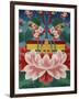 Painting of Lotus Flower, Sword of Knowledge and Sacred Text, Kopan Monastery, Kathmandu-Godong-Framed Photographic Print