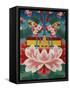 Painting of Lotus Flower, Sword of Knowledge and Sacred Text, Kopan Monastery, Kathmandu-Godong-Framed Stretched Canvas