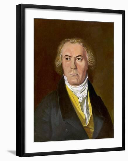 Painting of Ludwig Van Beethoven-null-Framed Giclee Print