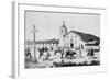 Painting of Mission Santa Clara De Asis in the Old Days-null-Framed Giclee Print