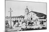 Painting of Mission Santa Clara De Asis in the Old Days-null-Mounted Giclee Print