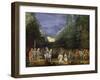 Painting of Mountain Landscape with Return of Jephthah-Pieter Schoubroeck-Framed Giclee Print