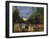 Painting of Mountain Landscape with Return of Jephthah-Pieter Schoubroeck-Framed Giclee Print