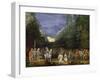 Painting of Mountain Landscape with Return of Jephthah-Pieter Schoubroeck-Framed Giclee Print