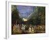 Painting of Mountain Landscape with Return of Jephthah-Pieter Schoubroeck-Framed Giclee Print