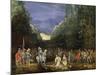 Painting of Mountain Landscape with Return of Jephthah-Pieter Schoubroeck-Mounted Giclee Print