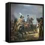 Painting of Napoleon at the Battle of Jena, 19th Century-Horace Vernet-Framed Stretched Canvas