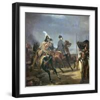 Painting of Napoleon at the Battle of Jena, 19th Century-Horace Vernet-Framed Premium Giclee Print