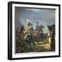 Painting of Napoleon at the Battle of Jena, 19th Century-Horace Vernet-Framed Premium Giclee Print
