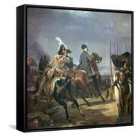Painting of Napoleon at the Battle of Jena, 19th Century-Horace Vernet-Framed Stretched Canvas