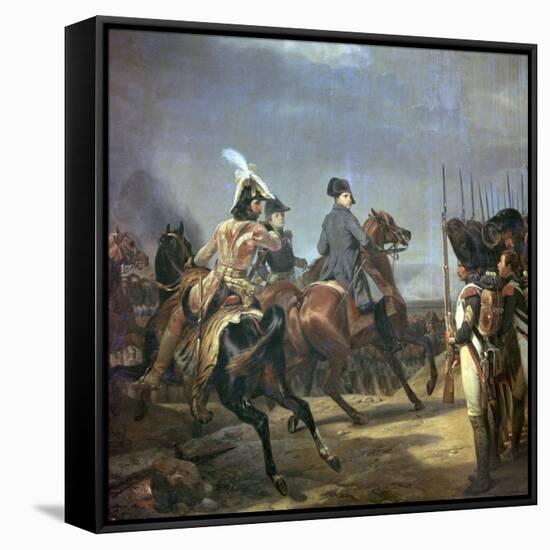 Painting of Napoleon at the Battle of Jena, 19th Century-Horace Vernet-Framed Stretched Canvas