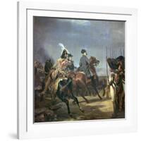 Painting of Napoleon at the Battle of Jena, 19th Century-Horace Vernet-Framed Giclee Print