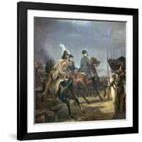 Painting of Napoleon at the Battle of Jena, 19th Century-Horace Vernet-Framed Giclee Print