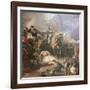 Painting of Napoleon at the Battle of Rivoli, 18th Century-Felix Henri Emmanuel Philippoteaux-Framed Giclee Print