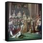 Painting of Napoleon Buonaparte and Empress Josephine, 18th Century-Jacques-Louis David-Framed Stretched Canvas