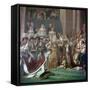 Painting of Napoleon Buonaparte and Empress Josephine, 18th Century-Jacques-Louis David-Framed Stretched Canvas