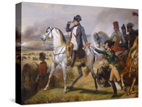 Painting of Napoleon in Hall of Battles, Versailles, France-Lisa S. Engelbrecht-Stretched Canvas