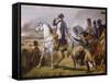 Painting of Napoleon in Hall of Battles, Versailles, France-Lisa S. Engelbrecht-Framed Stretched Canvas