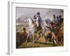 Painting of Napoleon in Hall of Battles, Versailles, France-Lisa S. Engelbrecht-Framed Photographic Print