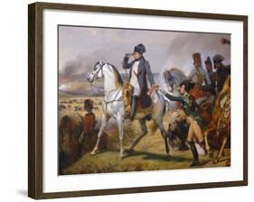 Painting of Napoleon in Hall of Battles, Versailles, France-Lisa S. Engelbrecht-Framed Photographic Print