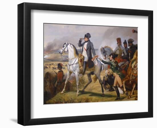 Painting of Napoleon in Hall of Battles, Versailles, France-Lisa S. Engelbrecht-Framed Photographic Print