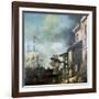 Painting of Old Custom House Quay, 18th Century-Samuel Scott-Framed Giclee Print