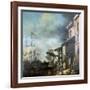 Painting of Old Custom House Quay, 18th Century-Samuel Scott-Framed Giclee Print