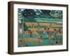 Painting of People Harvesting in Rice Fields, Neka Museum, Ubud, Island of Bali, Indonesia-Bruno Barbier-Framed Photographic Print