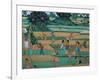 Painting of People Harvesting in Rice Fields, Neka Museum, Ubud, Island of Bali, Indonesia-Bruno Barbier-Framed Photographic Print