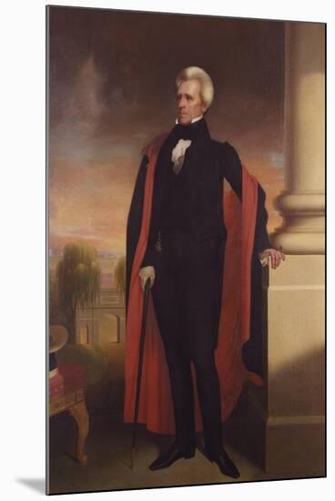 Painting of President Andrew Jackson Standing-Stocktrek Images-Mounted Art Print