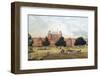 Painting of Red Fort, 19th Century, Archaeological Museum, Red Fort, Delhi, India, Asia-Peter Barritt-Framed Premium Photographic Print