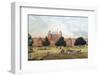 Painting of Red Fort, 19th Century, Archaeological Museum, Red Fort, Delhi, India, Asia-Peter Barritt-Framed Premium Photographic Print