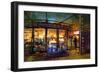 Painting of Retail Shop Entrance in Store,Illustration-Tithi Luadthong-Framed Art Print