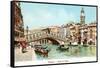 Painting of Rialto Bridge, Venice, Italy-null-Framed Stretched Canvas