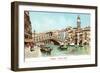 Painting of Rialto Bridge, Venice, Italy-null-Framed Art Print