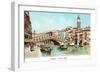 Painting of Rialto Bridge, Venice, Italy-null-Framed Art Print