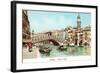 Painting of Rialto Bridge, Venice, Italy-null-Framed Art Print