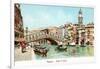 Painting of Rialto Bridge, Venice, Italy-null-Framed Art Print