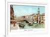 Painting of Rialto Bridge, Venice, Italy-null-Framed Art Print