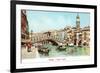 Painting of Rialto Bridge, Venice, Italy-null-Framed Art Print