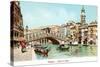 Painting of Rialto Bridge, Venice, Italy-null-Stretched Canvas