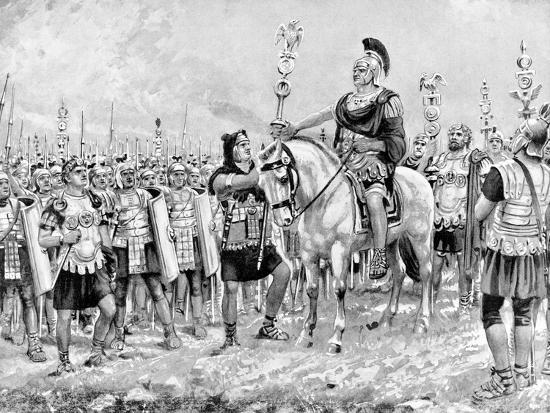 'Painting of Roman General Marius Gaius on Horseback' Giclee Print ...