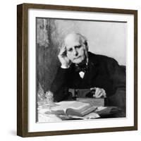 Painting of Scientist Sir Francis Galton at Work-null-Framed Giclee Print