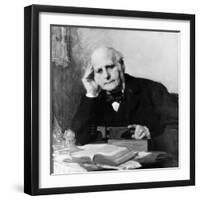 Painting of Scientist Sir Francis Galton at Work-null-Framed Giclee Print