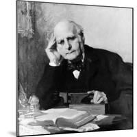 Painting of Scientist Sir Francis Galton at Work-null-Mounted Giclee Print