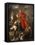 Painting of St. Martin Sharing His Coat, St. Gatien Cathedral, Tours, Indre-Et-Loire-Godong-Framed Stretched Canvas